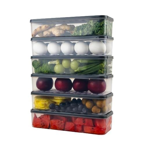 Fridge Storage Containers (1200 Ml, Transparent)