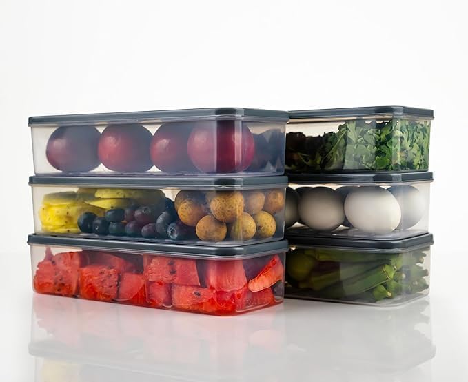 Fridge Storage Containers (1200 Ml, Transparent)