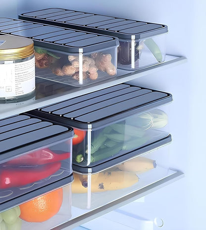 Fridge Storage Containers (1200 Ml, Transparent)