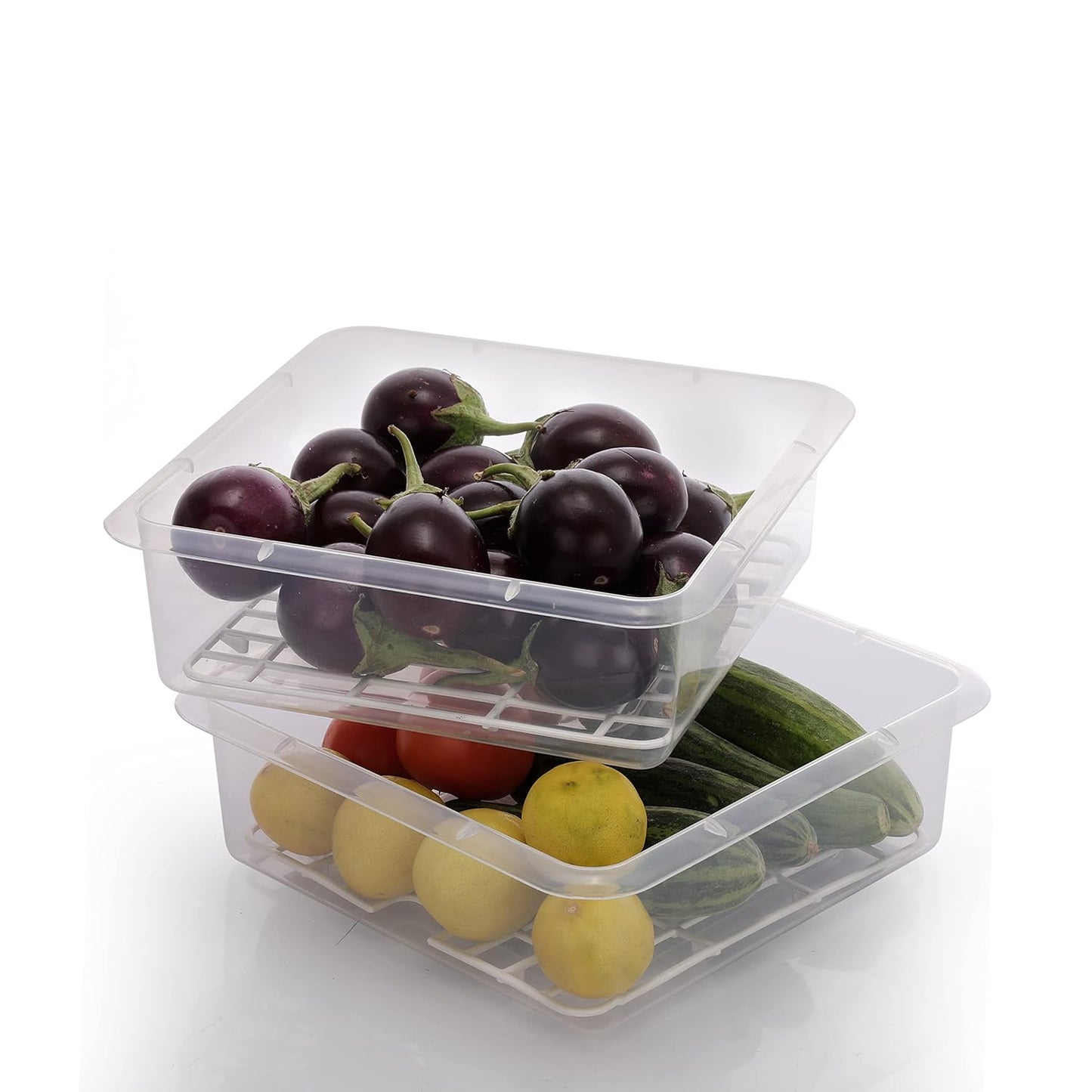 Fridge Storage Boxes Fridge Organizer for Fish, Meat, Vegetables, Fruits (2500ML)